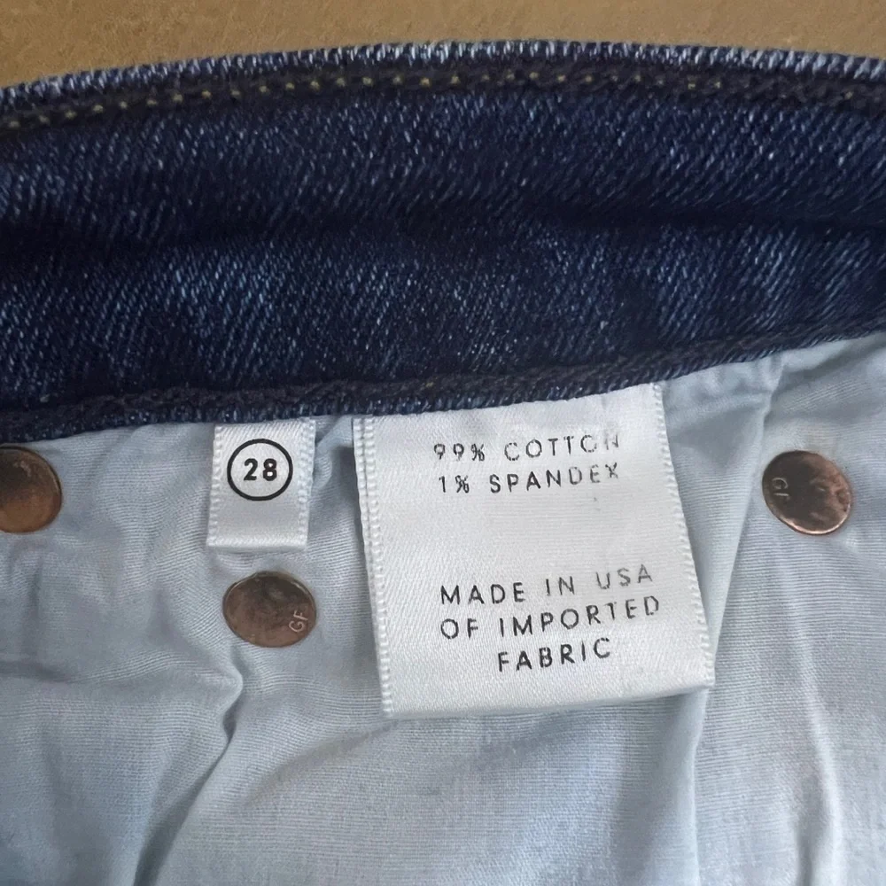 GRLFRND Size 28‎ Karolina Button Fly High Rise Straight Jeans In Joan Jett